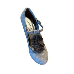 Gianni Bini Women’s Grey Suede Pumps Heels Shoes Size 7M